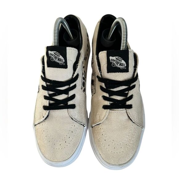 Vans Sk8 Low Suede Marshmallow/Dalmatian print Low-Top Shoes mens 7 women's 8.5 - Picture 7 of 11